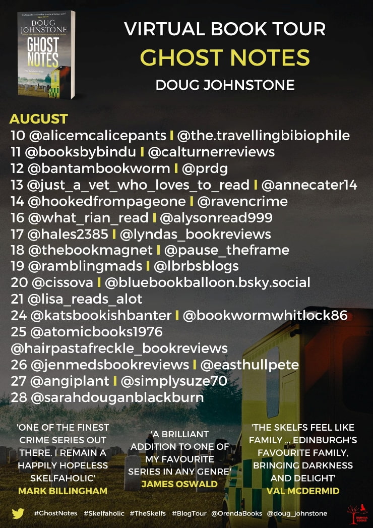 Ghost Notes blog tour banner