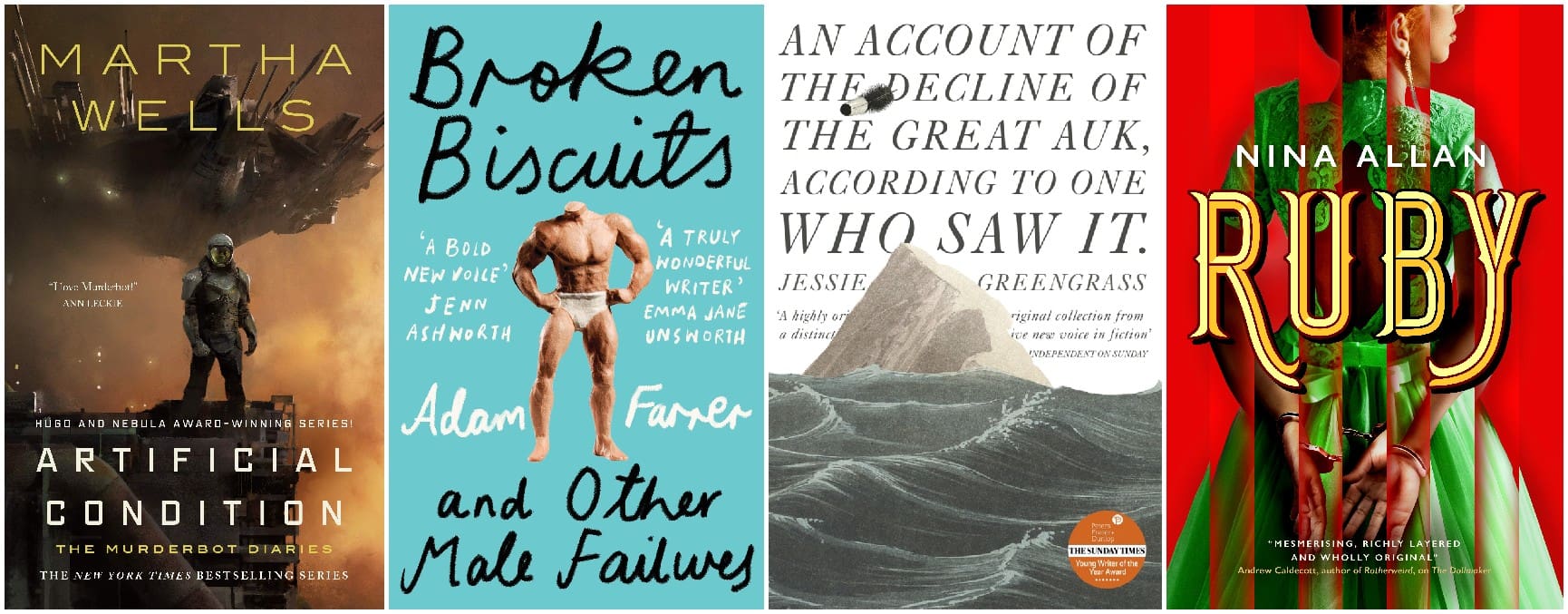 Artificial Condition, Broken Biscuits, An Account of the Decline of the Great Auk According to One Who Saw It, Ruby