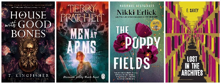 A House with Good Bones, Men at Arms, The Poppy Fields, Lost in the Archives